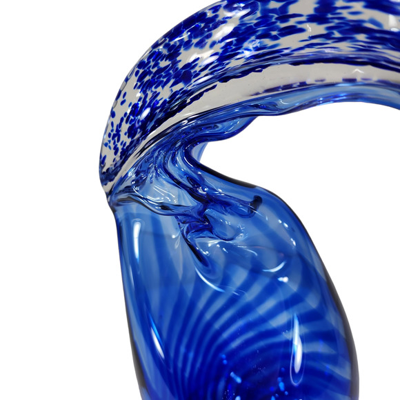 Blown Glass Ram Bighorn Sheep Wild Mountain Goat Ibex Blue 12"‎ Art Figurine VTG - Picture 6 of 16